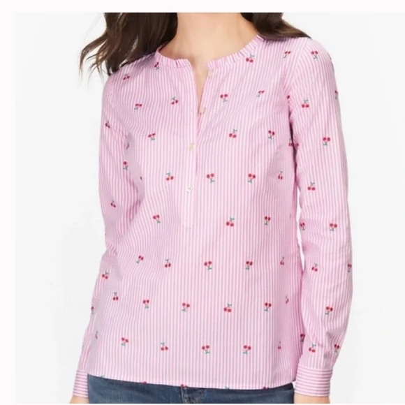 Talbots Tops - Talbots Pink Floral Blouse